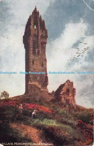 R312172 Wallace Monument Near Stirling Oilette Tuck No 6157 1935