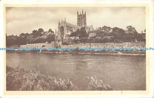 R314377 Blick auf die Kathedrale vom Westjordanland der Severn Tuck Winchester Cathedral