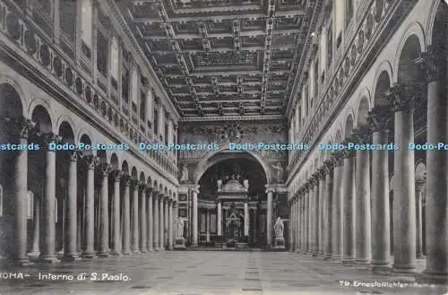 R312775 Roma Interno di S Paolo 79 Ernesto Richter Roma