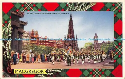 R312813 Macgregor The Pipes and Drums Of The 1st BTN The Royal Scots Edinburgh E