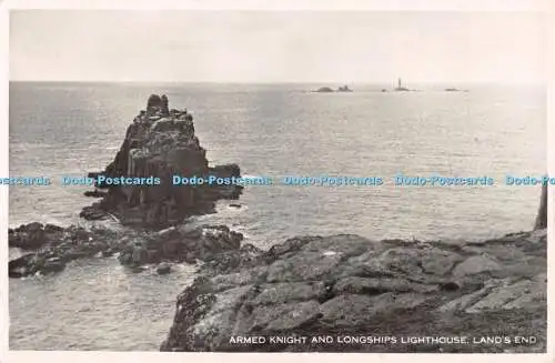 R314672 Armed Knight and Longships Lighthouse Lands End M and L National Series