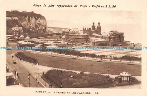 R313099 Dieppe Le Casino Et Les Falaises LL Plage la plus rapproches de Paris Tr