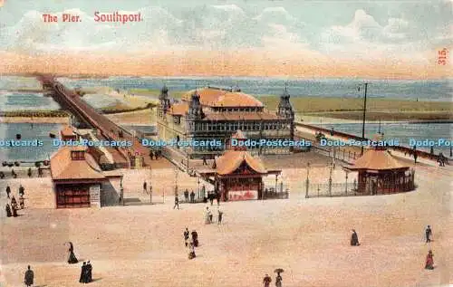 R313211 The Pier Southport 315 Neuheit Postkarte Co Liverpool 1908