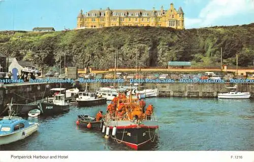 R316723 Portpatrick Harbour and Hotel E T W Dennis Photocolour 1983