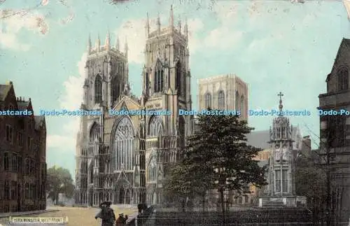 R316777 York Minster West Front Regal Art Publishing Rapco Ansicht Nr 2011 1907