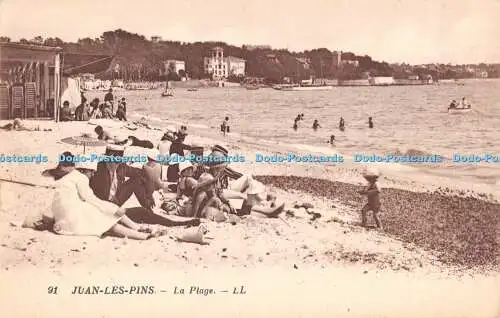 R315202 Juan Les Pins La Plage LL 91 Levy et Neurdein Reunis
