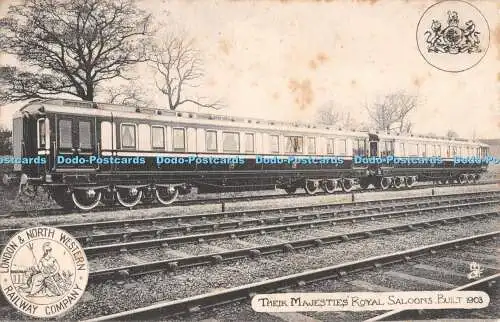 R313479 Their Majesties Royal Saloons Built 1903 London and North Western Railwa