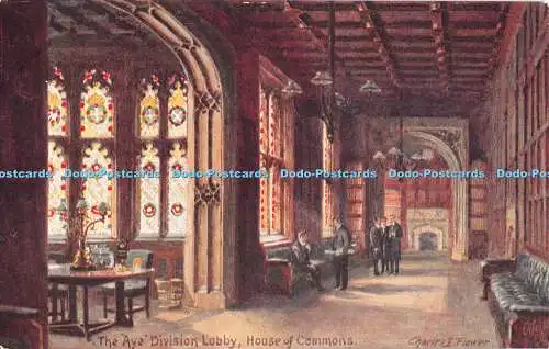 R315216 Unterhaus The Aye Division Lobby The House of Parliament Interieur