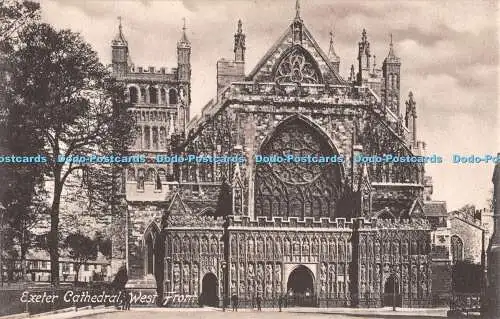 R315235 Exeter Cathedral West Front F Frith No 19601