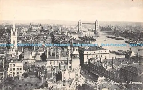 R313531 London Tower Bridge aus Monument Valentine Serie Postkarte