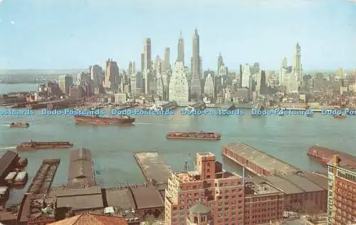 R316923 New York City View of Lower Manhattan Alfred Mainzer No 513 Dextone Koda