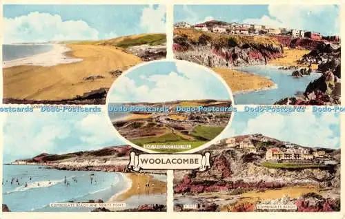 R316948 Woolacombe Bay von Potters Hill Sands von Putsborough Barricane Shell