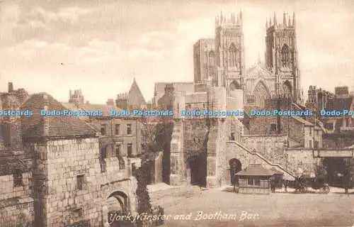 R317011 York Minster and Bootham Bar Friths Serie Nr. 82032