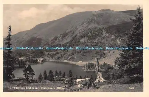 R315434 Turrachersee 1763m mit Rinsennock 2328m Franz Schilcher RP 1934