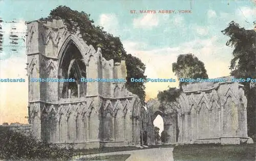 R318490 St Marys Abbey York G D und D L 1906