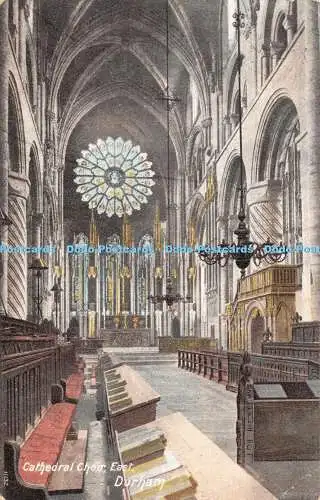 R313800 Durham Cathedral Choir East Postkarte 1904