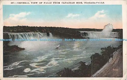 R315592 Niagarafälle Gesamtansicht der Fälle von der kanadischen Seite 1929