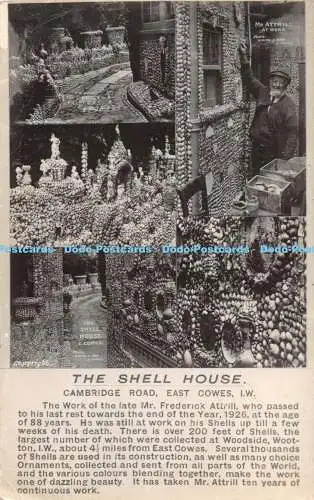 R313914 Cambridge Road East Cowes I W The Shell House Postkarte