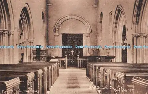 R318702 Deerhurst Die sächsische Kirche Mallett Postkarte