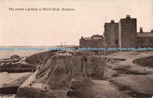 R317251 The recent Landslip at Black Rock Brighton 178 The Brighton Palace Serie