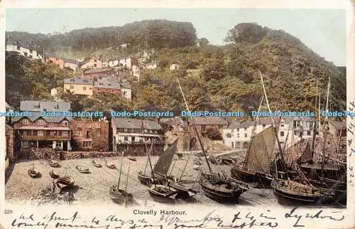 R318804 Clovelly Hafen Postkarte 1904