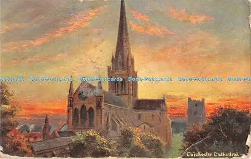R315776 Chichester Cathedral S Hildesheimer Sussex Ansichten Fac Simile Serie Nr 55