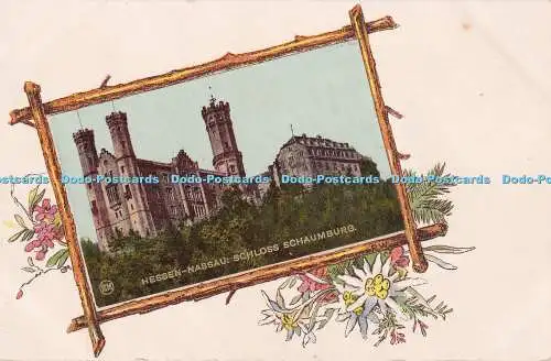 R320338 Hessen Nassau Schloss Schaumburg PhM Carte Postale