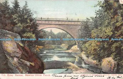 R314143 712 Echo Bridge Newton Upper Falls Metropolitan News 1906
