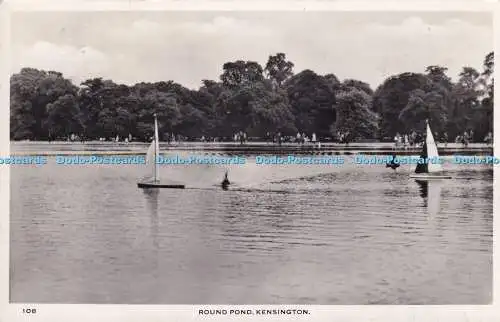 R320342 Round Pond Kensington 108 A V Fry and Co LTD RP 1956