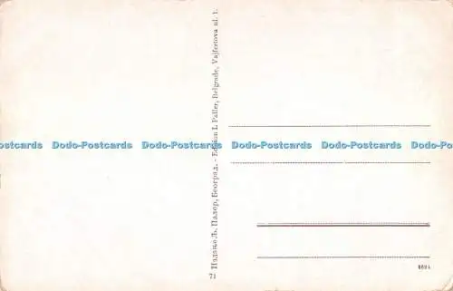 R318908 Vue de Belgrade L Paller Postkarte