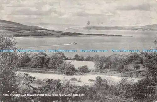 R314169 Firth of Clyde und Richtung Punkt von High Craigmore Rothesay A 326 Hende