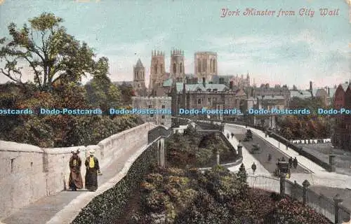 R317473 York Minster aus City Wall Valentines Serie 1905