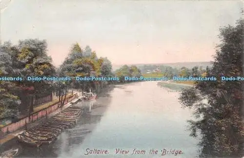 R318967 Saltaire Blick von der Brücke F Frith
