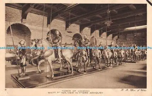 R317556 8 Tower of London White Tower View in Horse Armoury H M Office of Works