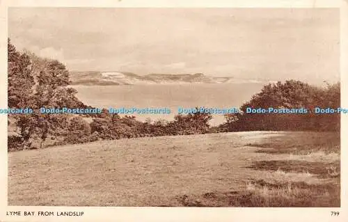 R316072 Lyme Bay aus Landslip Dearden und Wade Sunny South Serie 1951