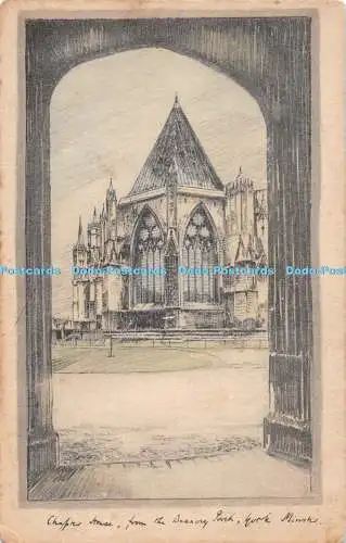 R317682 The Chapter House York Minster Tuck Gand farbige Federspitze