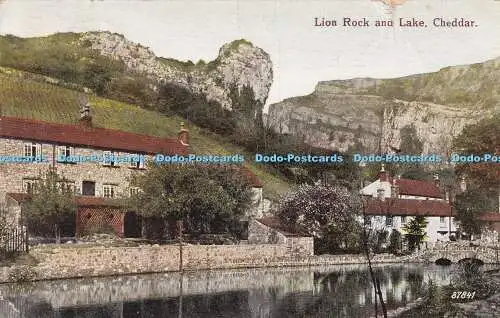 R319153 Löwenfelsen und See Cheddar 87841 Postkarte 1925