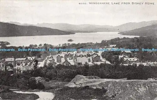 R320624 Windermere Lake aus Biskey Howe Photochrom Grano Serie 1927