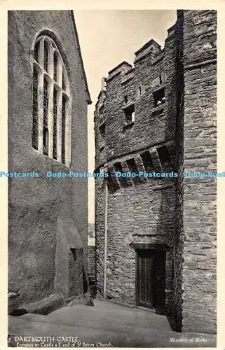 R317774 5 Dartmouth Castle Eingang zum Castle und E Ende der St Petrox Church Mini
