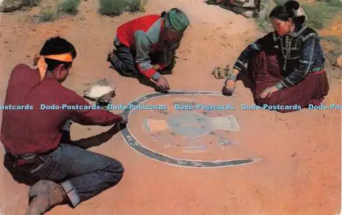 R320782 Navajo Sand Painters Bob Petley Farbkarte Ray Manley