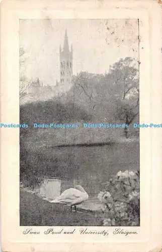 R322726 Swan Pond and University Glasgow Ideal Series D and S L 1919 Davidsons S