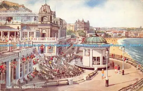 R320834 Scarborough The Spa Valentine Art Farbe E W Trick 1952