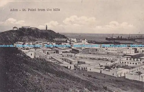 R319390 Aden St Point from the hills 32 683 Carte postale
