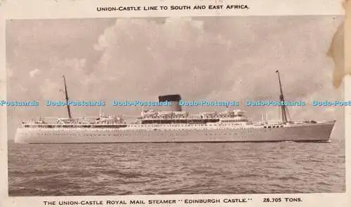 R319558 Union Castle Line nach Süd- und Ostafrika The Union Castle Royal Mail S