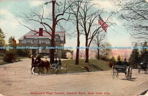 R321033 New York City Central Park McGown Pass Tavern 1910