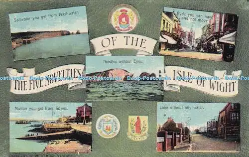 R319588 Die fünf Neuheiten der Isle of Wight Lake ohne Wasser W J Nigh