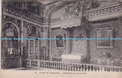 R319892 Palais de Versailles Chambre de Louis XIV Postkarte