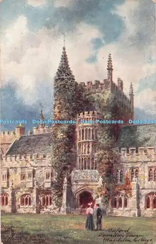 R323360 Magdalen College Picturesque Oxford Series III Tuck Oilette 7645 H B Wim
