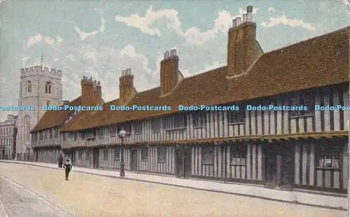 R320095 Guild Chapel Grammar School Stratford auf Avon Postkarte