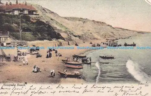 R320229 Boscombe Beach JW und S C 110 Postkarte 1903
